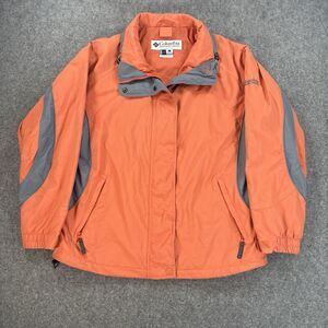 Columbia Women's Interchange Core Jacket  Orange Large Full Zip Nylon